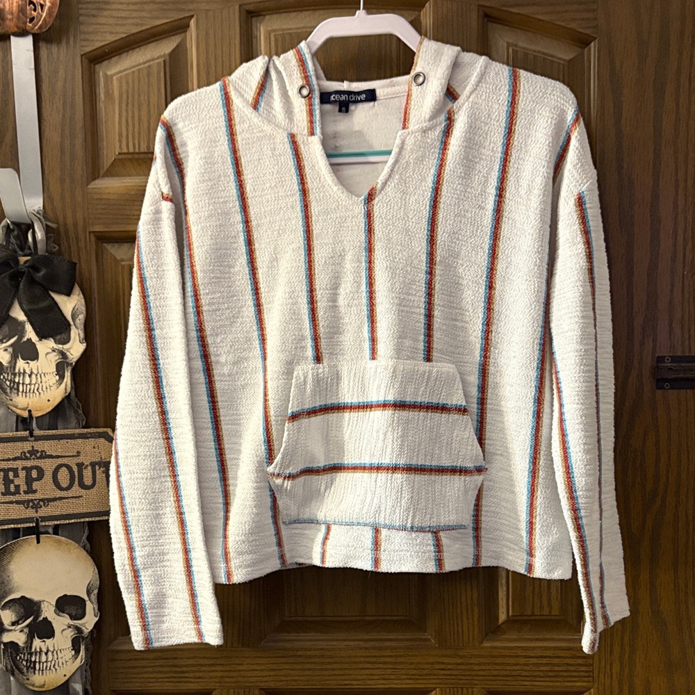 Ocean Drive Hoodie Colorful Stripes
